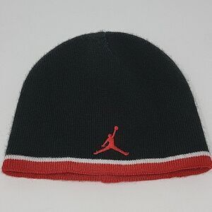 Jordan Jumpman Boys Black Red Beanie